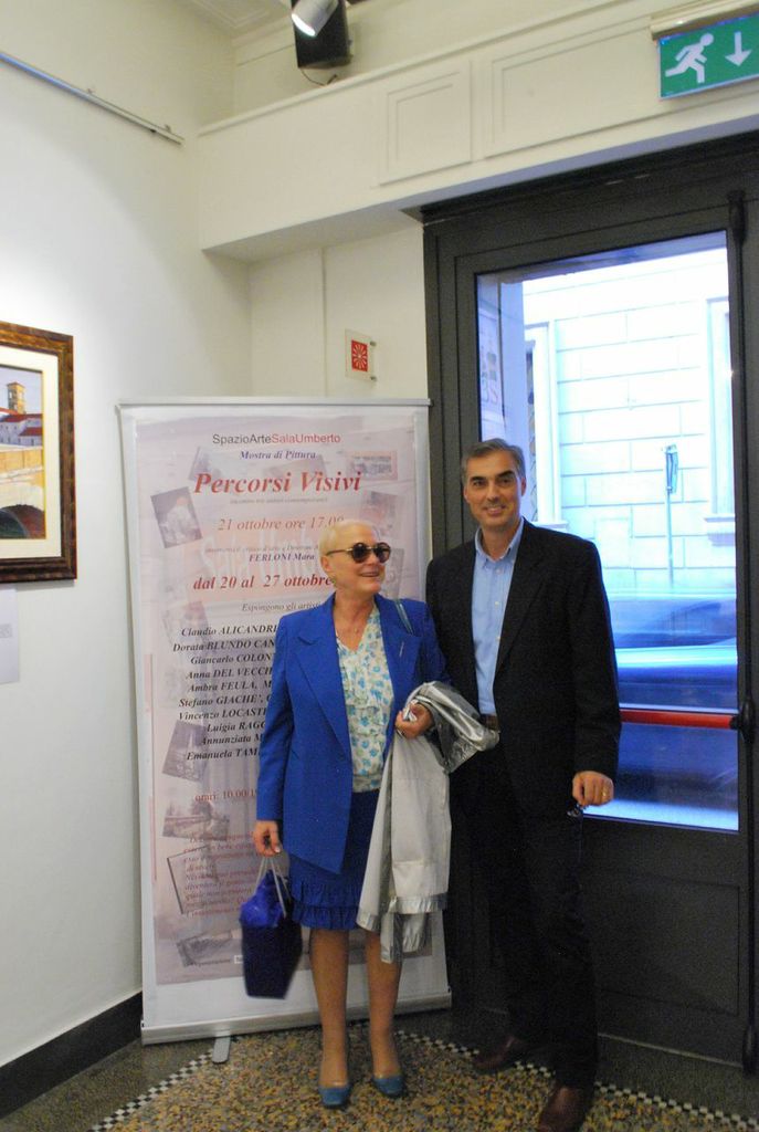Stefano Giaché e la giornalista Francesca Ferrara